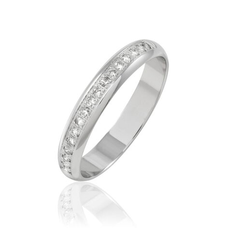 Alliance Vannie Or Blanc Diamant - Alliances Femme | Histoire d’Or