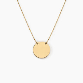 Collier Helenia Pastille Gravable Or Jaune - Cadeaux de naissance Enfant | Histoire d’Or