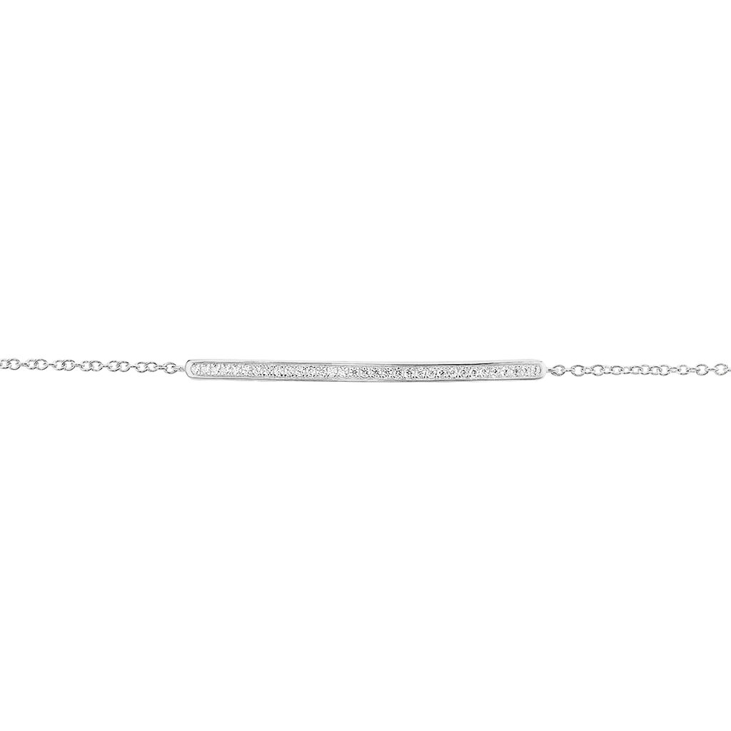 Bracelet Judith Argent Blanc Oxyde De Zirconium - Bracelets Femme | Histoire d’Or