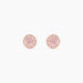 Boucles D'oreilles Puces Auxana Argent Rose Oxyde De Zirconium - Boucles d'oreilles fantaisie Femme | Histoire d’Or