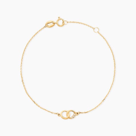 Bracelet Basant Or Jaune Oxyde De Zirconium - Bracelets Femme | Histoire d&rsquo;Or