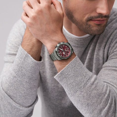 Montre Fossil bronson Rouge - Montres Homme | Histoire d’Or