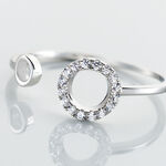 Bague Andria Argent Blanc Oxyde De Zirconium - Bagues avec pierre Femme | Histoire d&rsquo;Or