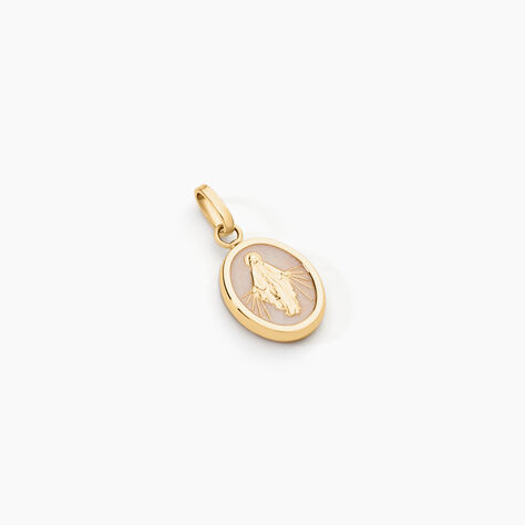 Pendentif Santos Or Jaune - Pendentifs Baptême Famille | Histoire d’Or