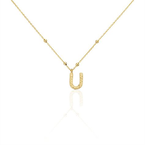 Collier Plaqué Or Jaune Lettra - Colliers fantaisie Femme | Histoire d’Or