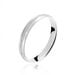 Alliance Caroline Sablee Demi Jonc Classique Or Blanc - Alliances Unisex | Histoire d’Or