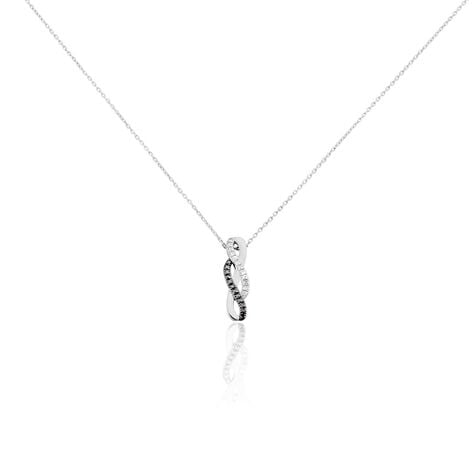 Collier Callune Or Blanc Diamant - Colliers Femme | Histoire d&rsquo;Or
