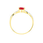 Bague Candice Or Jaune Rubis - Bagues solitaires Femme | Histoire d&rsquo;Or