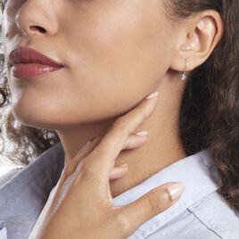 Boucles D'oreilles Pendantes Victoria Or Blanc Diamant - Boucles d'oreilles pendantes Femme | Histoire d’Or