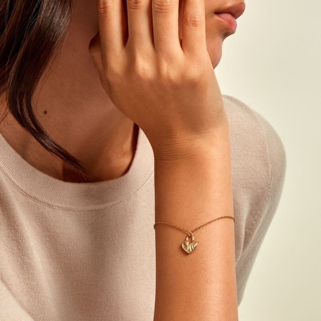 Bracelet Julianna Acier Jaune - Bijoux sans pierre Femme | Histoire d&rsquo;Or