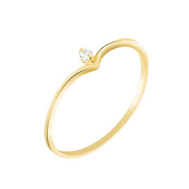 Bague Maye Or Jaune Diamant - Bagues avec pierre Femme | Histoire d’Or