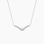 Collier Mademoiselle Argent Blanc Oxyde De Zirconium - Colliers fantaisie Femme | Histoire d&rsquo;Or