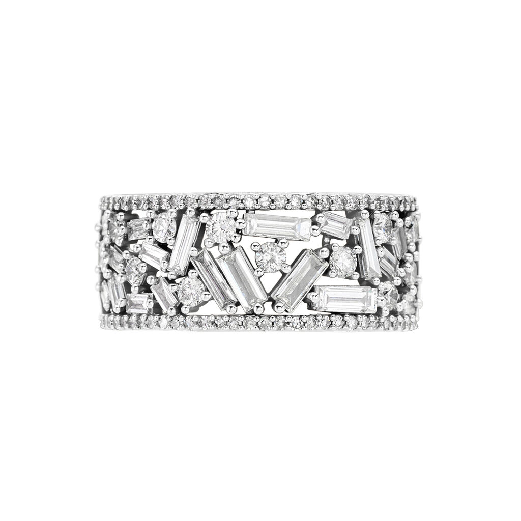 Bague Or Blanc Collection 1986 Diamants - Bagues avec pierre Femme | Histoire d’Or