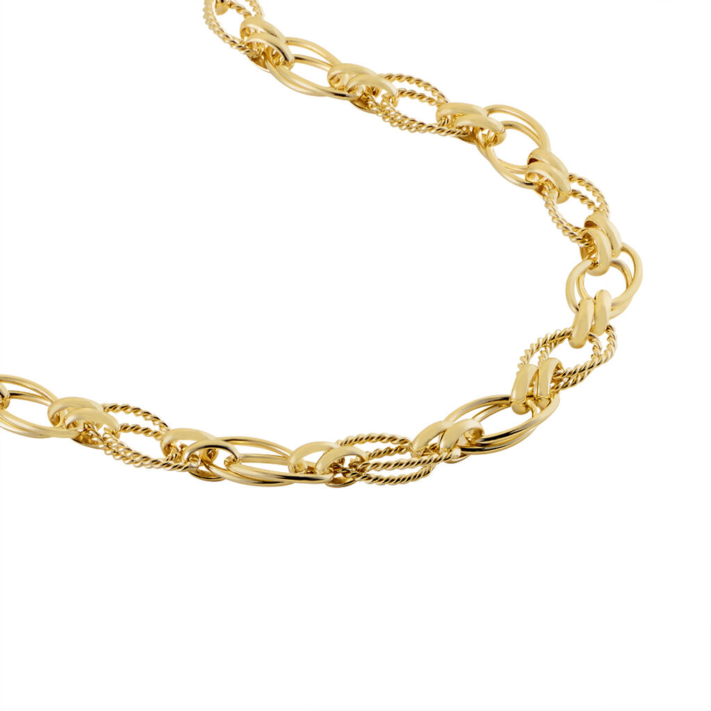 Collier Sautoir Plaqu&eacute; Or Lezou - Chaines Femme | Histoire d&rsquo;Or
