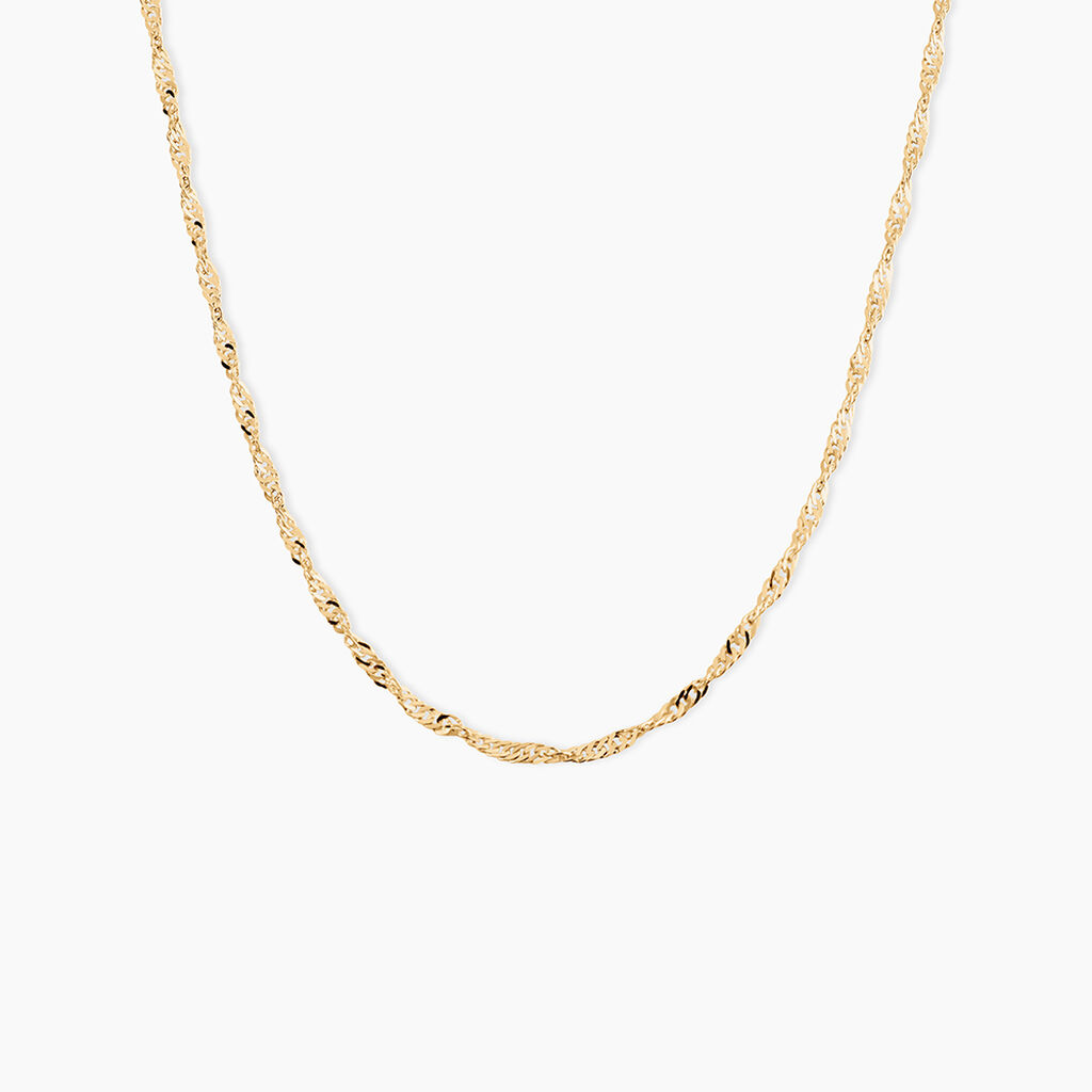 Cha&icirc;ne Imanie Maille Singapour Or Jaune - Chaines Femme | Histoire d&rsquo;Or