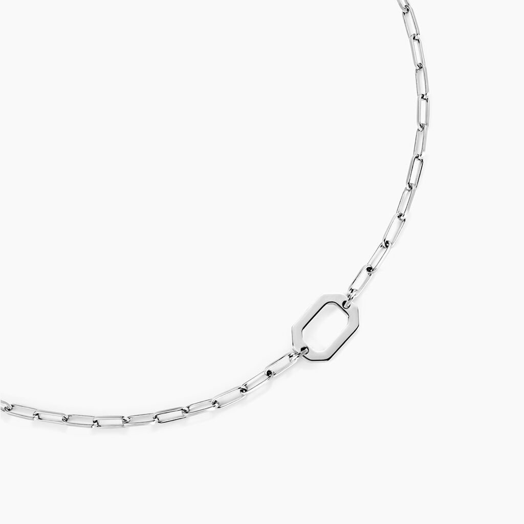 Collier Soho Argent Blanc - Colliers fantaisie Femme | Histoire d&rsquo;Or