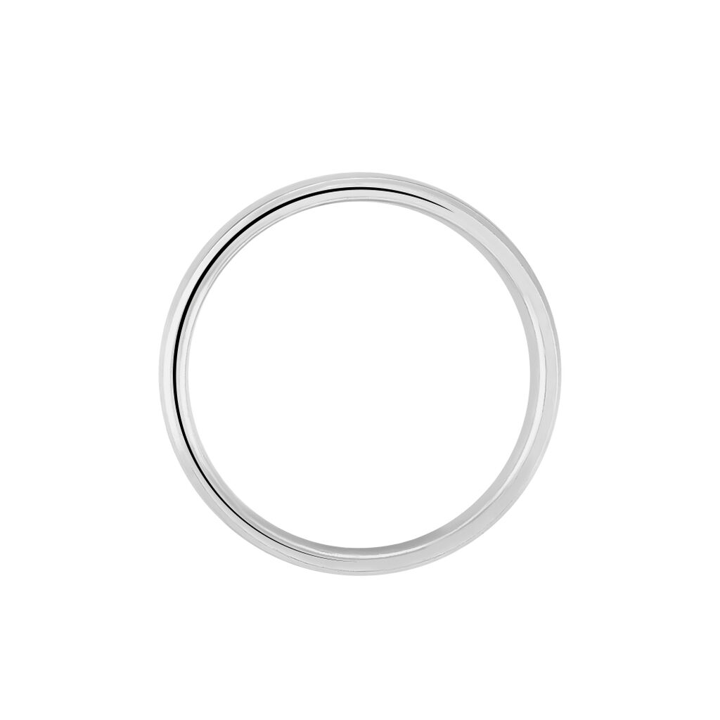 Alliance Gaedig Ruban Plat Or Blanc - Alliances Famille | Histoire d&rsquo;Or