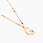 Collier Plaqu&eacute; Or Jaune Lettra - Colliers fantaisie Femme | Histoire d&rsquo;Or