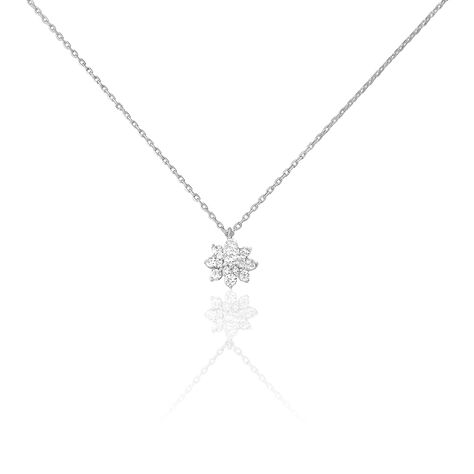 Collier Lorraine Argent Blanc Oxyde De Zirconium - Colliers fantaisie Femme | Histoire d’Or