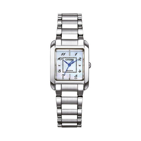 Montre Citizen Ladies Square Nacre Blanche - Montres Femme | Histoire d’Or