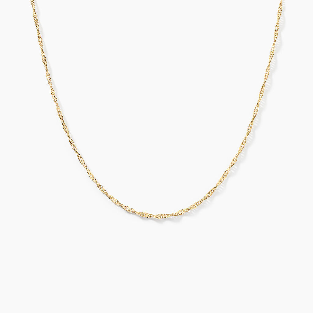Chaîne Imanie Maille Singapour Or Jaune