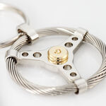 Porte Clefs Mariemeae Acier Bicolore - Autres bijoux Homme | Histoire d&rsquo;Or