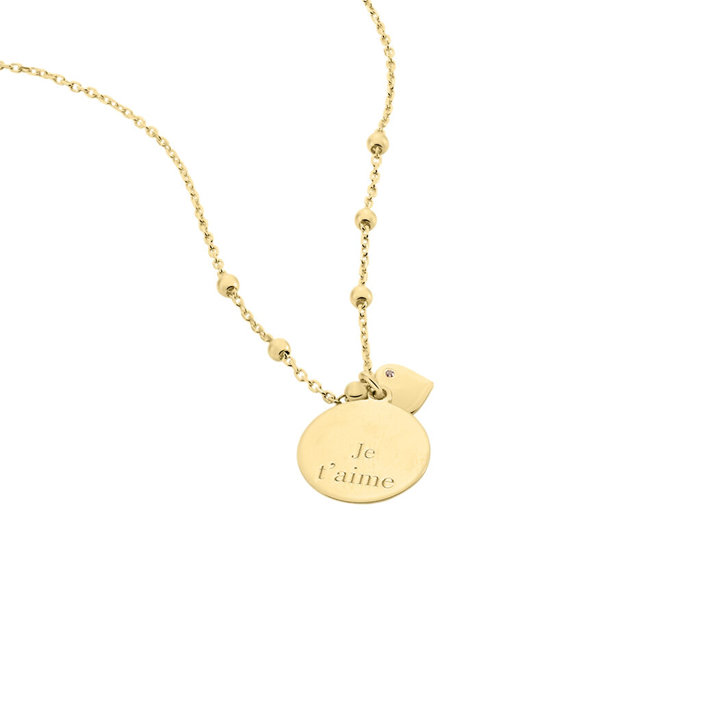 Collier Plaqué Or Fulvian Oxyde De Zirconium - Colliers fantaisie Femme | Histoire d’Or