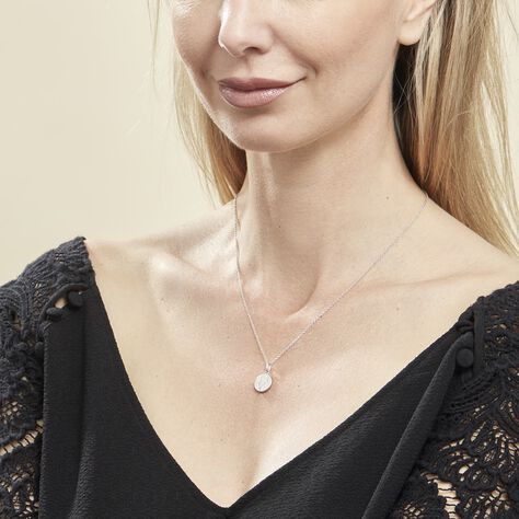 Collier Argent Eugenien Oxydes De Zirconium - Colliers fantaisie Femme | Histoire d’Or