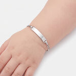 Bracelet Identit&eacute; Bebe Bartolomee Or Blanc - Bracelets Communion Enfant | Histoire d&rsquo;Or
