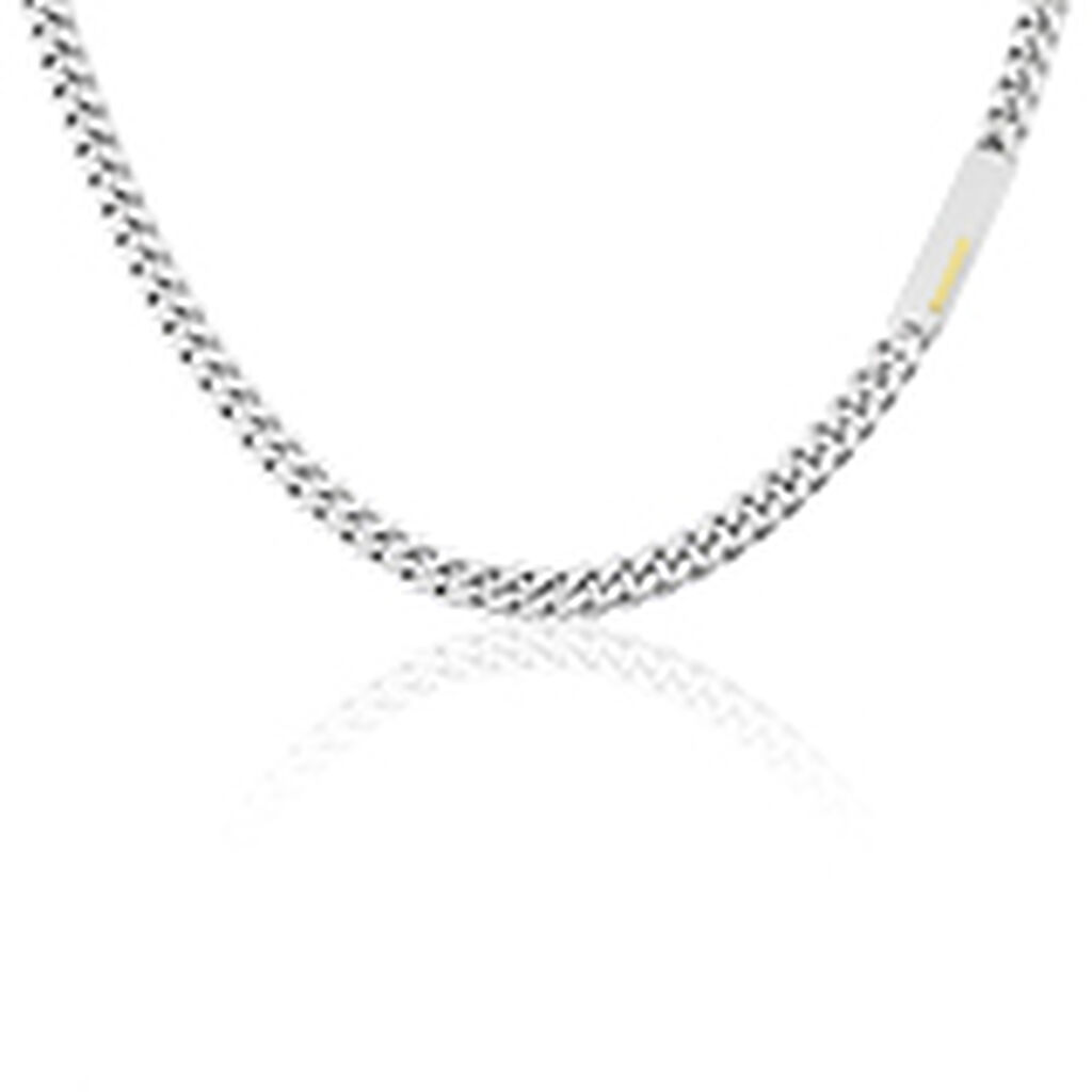 Collier Jourdan Olympe Acier Blanc - Colliers Homme | Histoire d&rsquo;Or
