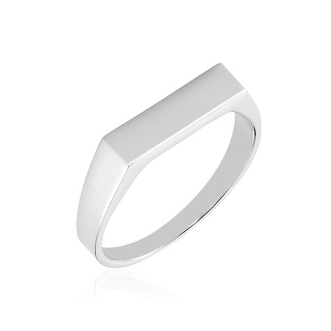 Chevalière Melvin Argent Blanc - Chevalières Homme | Histoire d’Or