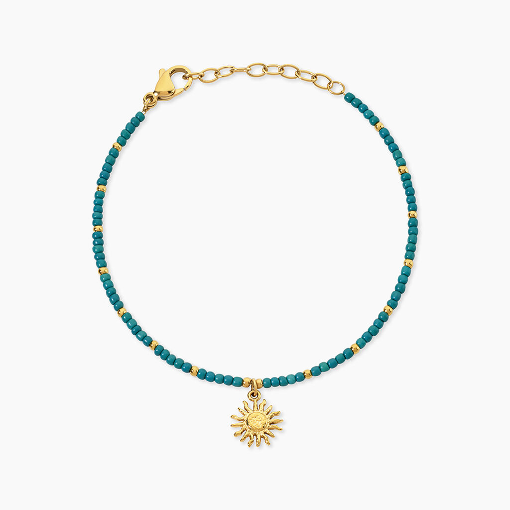 Bracelet Mermaid Acier Jaune Verre -  Femme | Histoire d&rsquo;Or