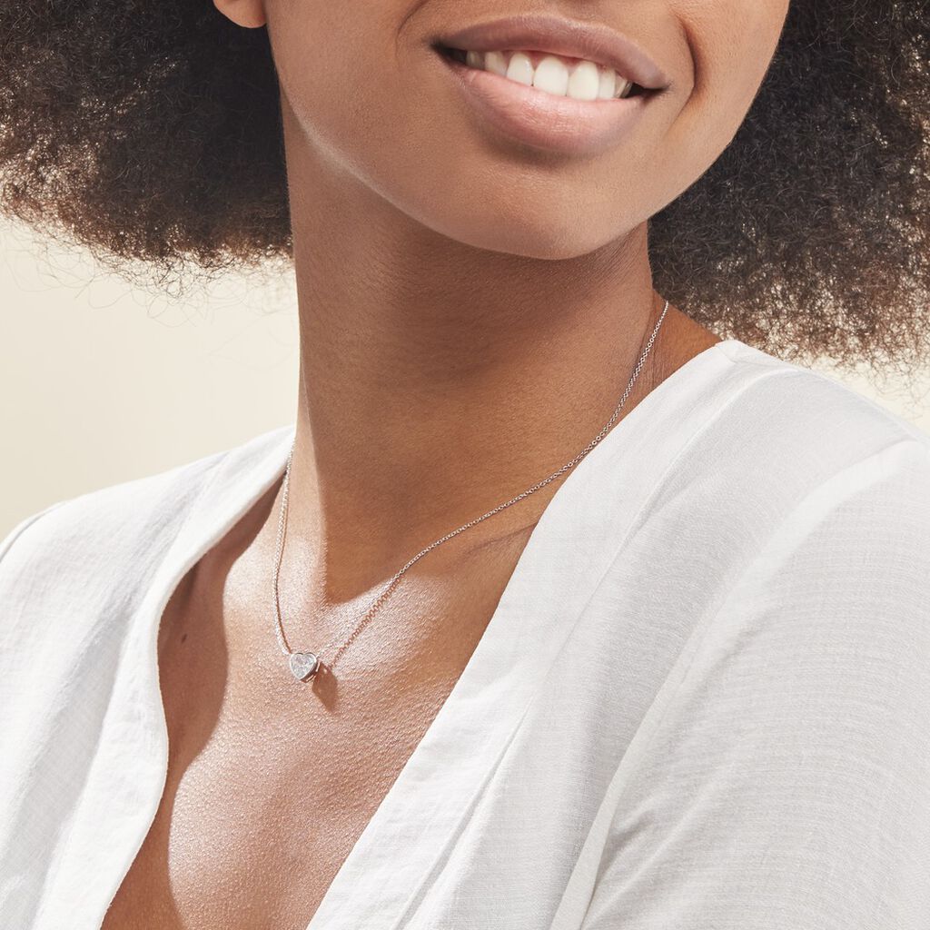 Collier Argent Dahud Oxyde De Zirconium - Colliers fantaisie Femme | Histoire d’Or
