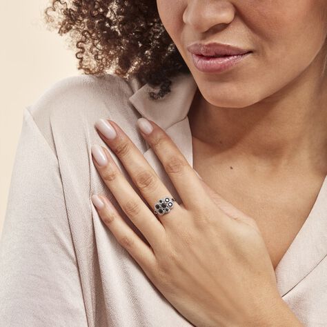 Bague Argent Boulonnaise Oxydes De Zirconium - Bagues avec pierre Femme | Histoire d’Or