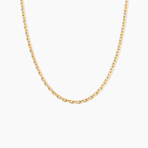 Cha&icirc;ne Igoa Maille For&ccedil;at Diamantee Or Jaune - Chaines Famille | Histoire d&rsquo;Or