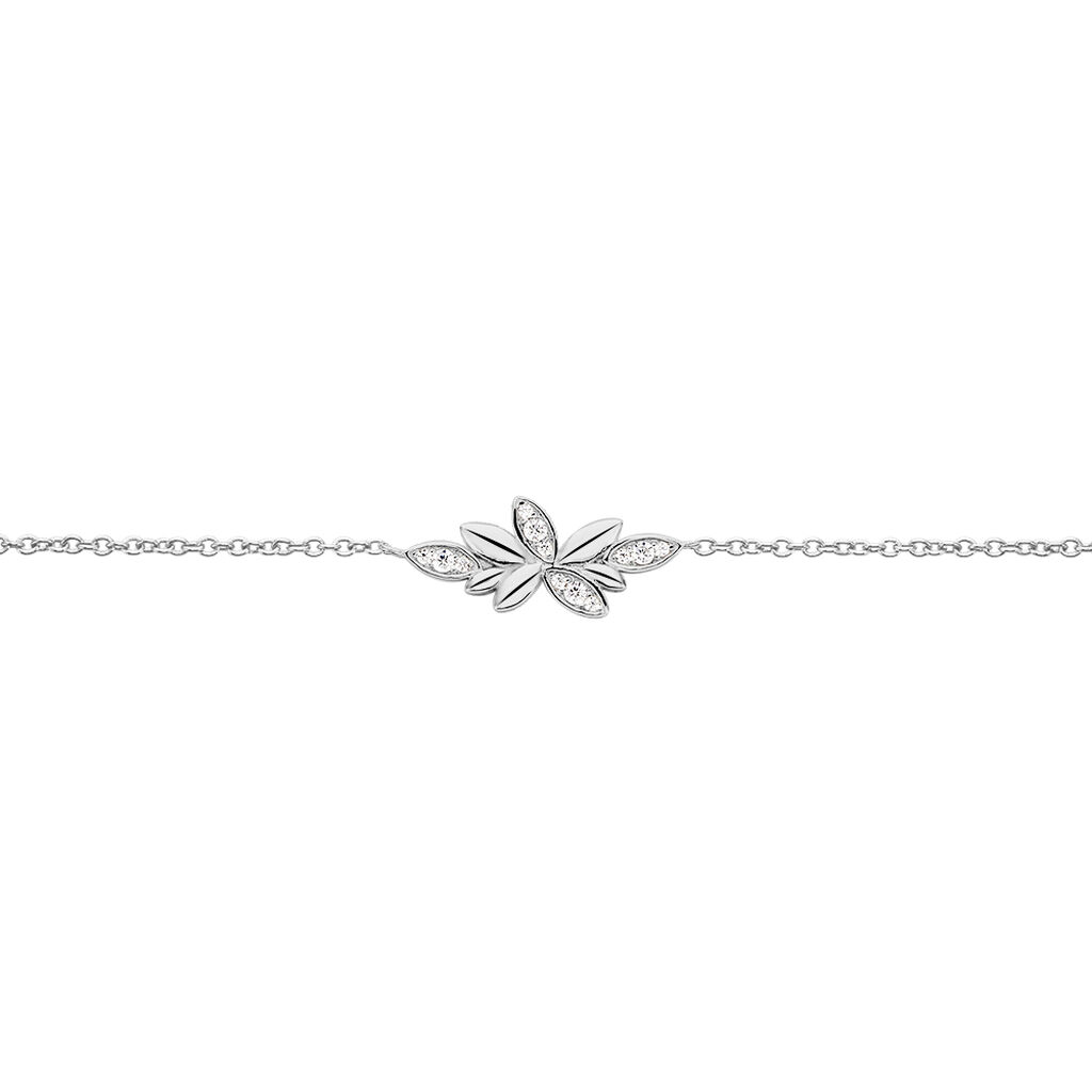 Bracelet Cesarine Argent Blanc Oxyde De Zirconium - Bracelets Femme | Histoire d’Or