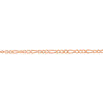 Bracelet Cameo Maille Alternee 1/3 Or Rose - Bracelets cha&icirc;ne Femme | Histoire d&rsquo;Or