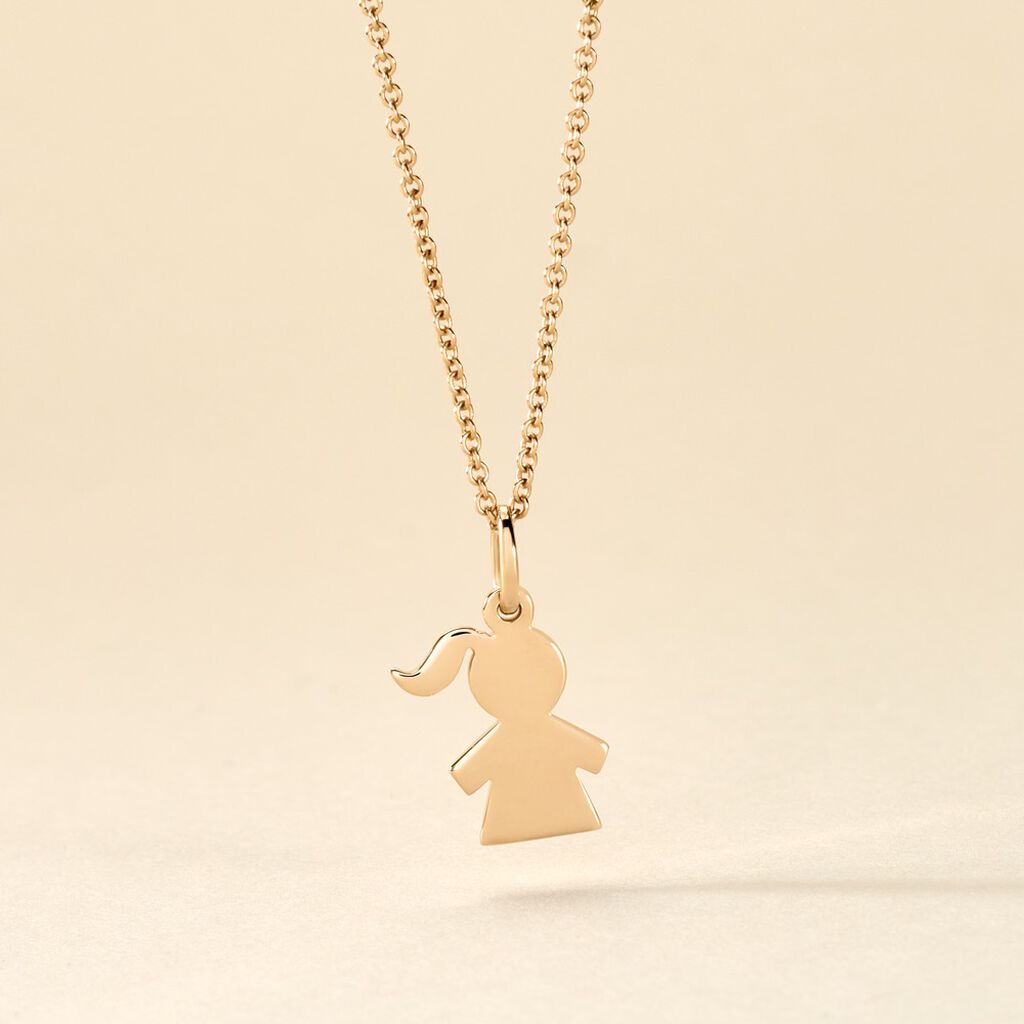 Pendentif Kids Plaque Or Doré - Pendentifs Femme | Histoire d’Or