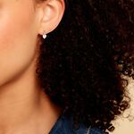 Boucles D'oreilles Puces Clothilde Or Blanc Oxyde De Zirconium - Clous d'oreilles Femme | Histoire d&rsquo;Or