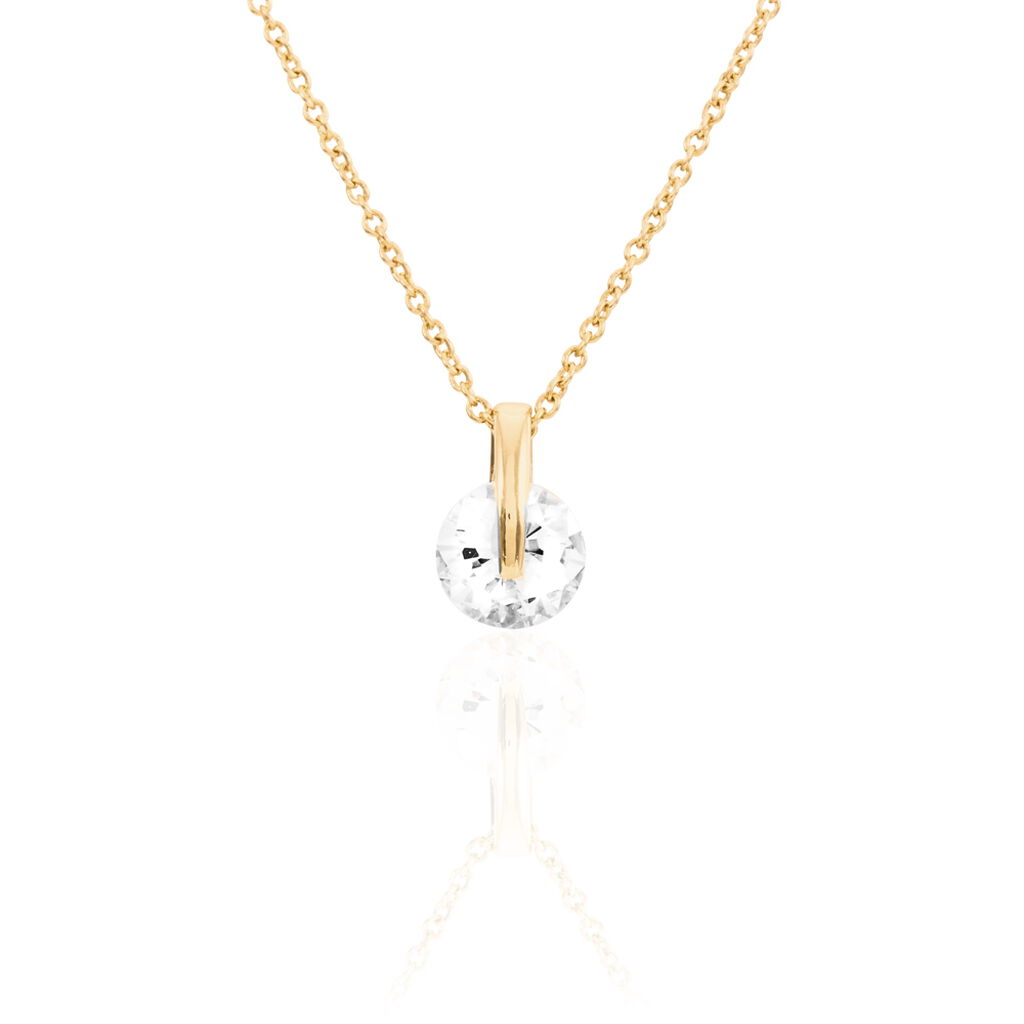 Collier Nelina Plaqué Or Jaune Oxyde De Zirconium - Colliers fantaisie Femme | Histoire d’Or