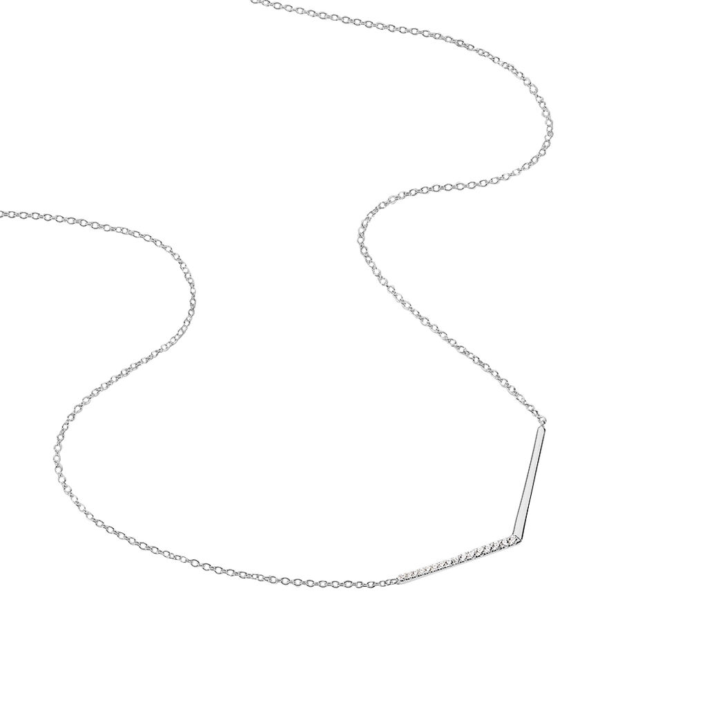 Collier Emea Argent Blanc Oxyde De Zirconium - Colliers fantaisie Femme | Histoire d’Or