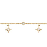 Cha&icirc;ne De Cheville Lenka Plaqu&eacute; Or Jaune Oxyde De Zirconium - Cha&icirc;nes de cheville Femme | Histoire d&rsquo;Or