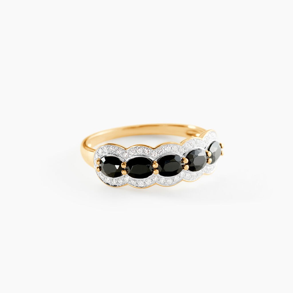 Bague Margaux Or Jaune Agate Et Diamant - Bagues avec pierre Femme | Histoire d&rsquo;Or