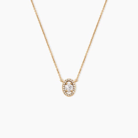 Collier Classical Plaqu&eacute; Or Jaune Oxyde De Zirconium - Colliers fantaisie Femme | Histoire d&rsquo;Or