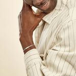 Bracelet Identit&eacute; Argent Blanc Vila - Gourmettes Homme | Histoire d&rsquo;Or