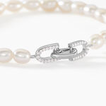 Bracelet Onassis Argent Blanc Perle De Culture Oxyde De Zirconium - Bracelets Femme | Histoire d&rsquo;Or