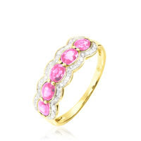 Bague Margaux Or Jaune Tourmaline Et Diamant