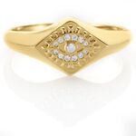 Chevali&egrave;re Plaqu&eacute; Or Jaune Ignazio Oxyde De Zirconium - Chevali&egrave;res Femme | Histoire d&rsquo;Or