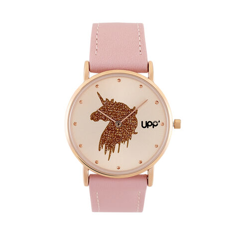 Montre Upp Solene Dor&eacute; Rose - Montres Enfant | Histoire d&rsquo;Or