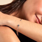 Bracelet Jonc Rio Argent Blanc Oxyde De Zirconium - Bracelets joncs Femme | Histoire d&rsquo;Or